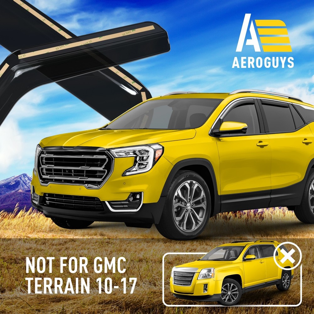 Side Window Deflectors Rain Guards for 2018-2024 GMC Terrain
