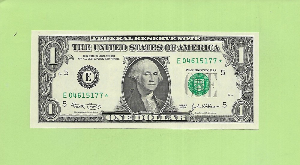2003* ..UNCIRC $1  E 0461 5177 *  .... 2003 $1  E-*       STAR NOTE