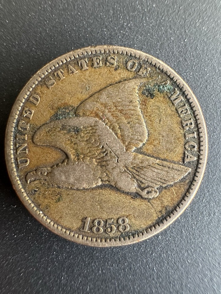 1858 flying eagle cent large letter penny