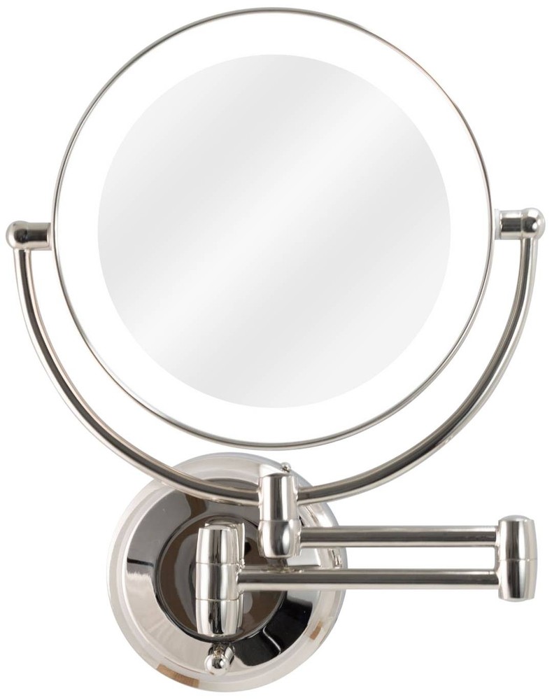 Next Generation® Polished Nickel LED Wall Makeup Mirror