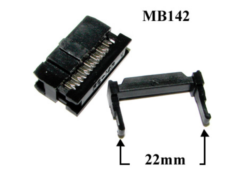 IDC 14 pin Socket dual row for ribbon ca