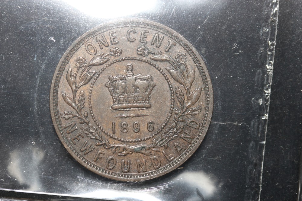 1896 Canada / Newfoundland. One Cent. ICCS Graded MS-60 (XNX802)
