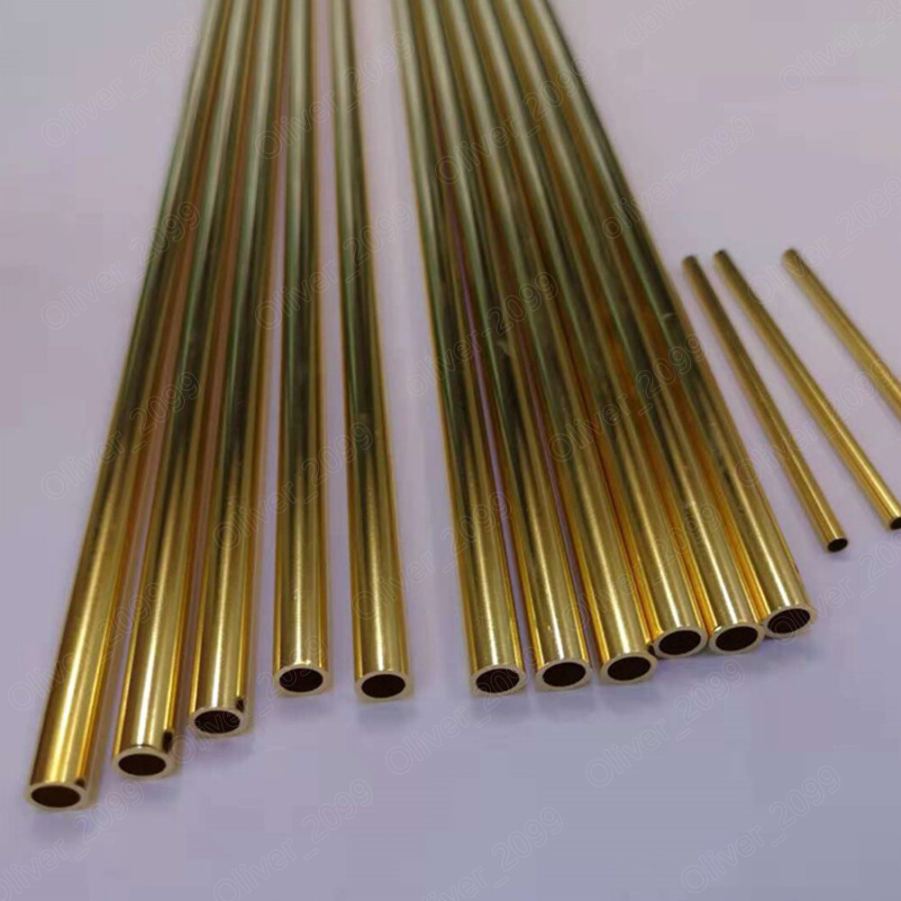 Brass Tube Brass Pipe Length 250mm Select Size OD x ID x length