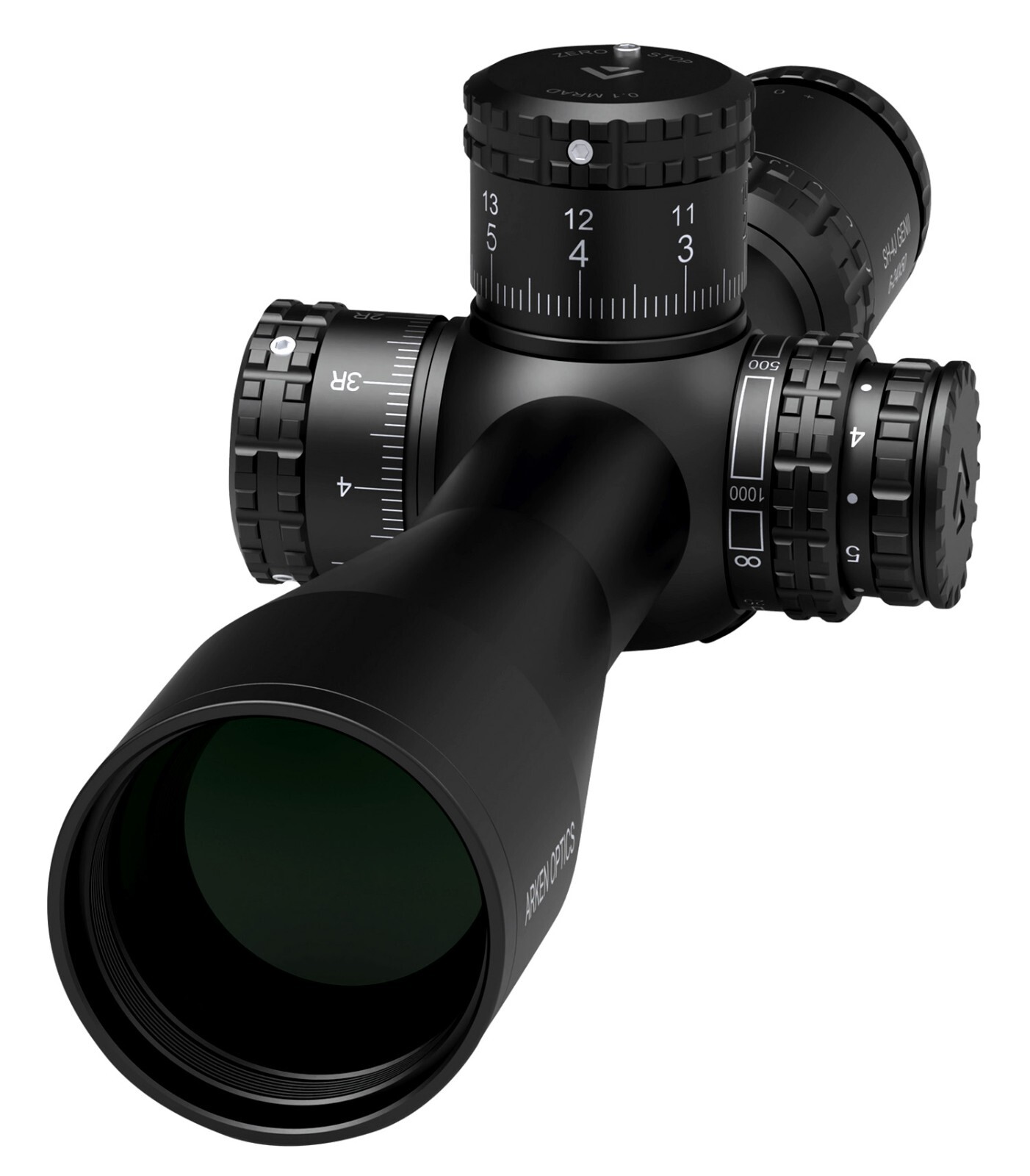 Arken Optics SH-4J GENII 6-24X50 FFP MIL VHR Reticle with Zero Stop - 34mm Tube