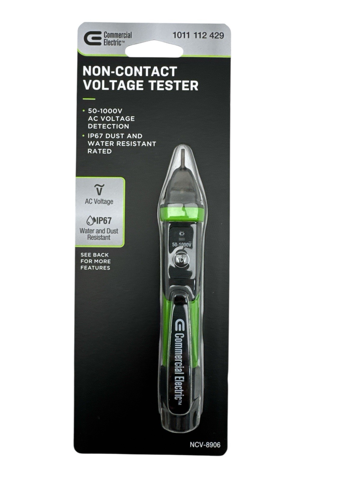 Commercial Electric Non-Contact Voltage Tester Pen 50V to 1000V AC NCV-8906 OB