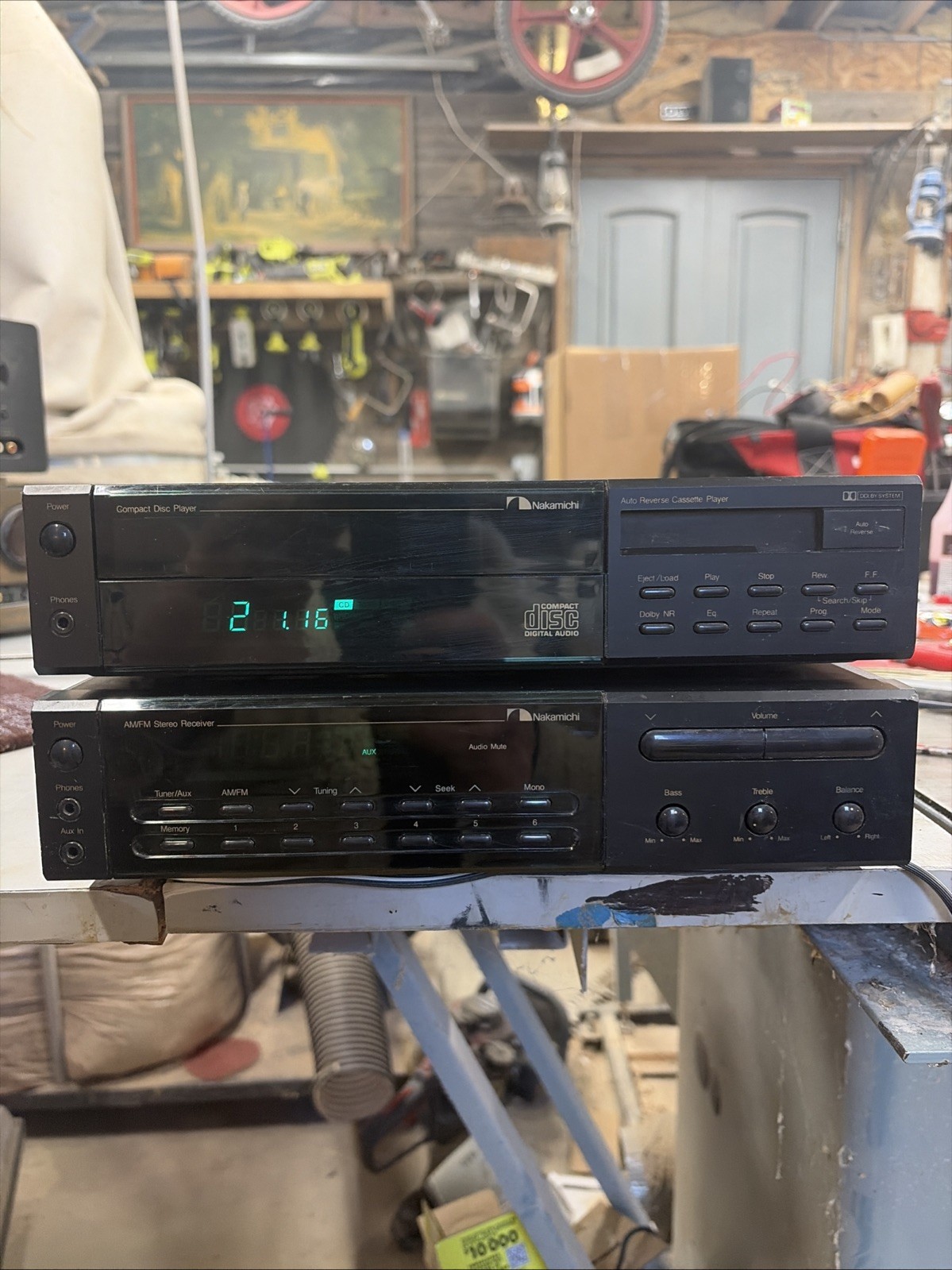 Vintage Nakamichi R-1 Stereo MICRO Receiver & CP-1 Cassette/CD