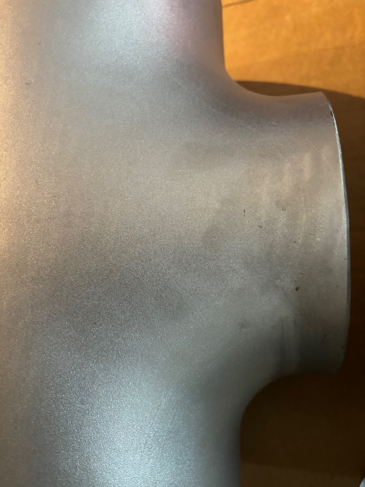 Reducing Tee 8" x 6" Schedule 10, 304-L Stainless Steel Butt Weld Pipe Fitting