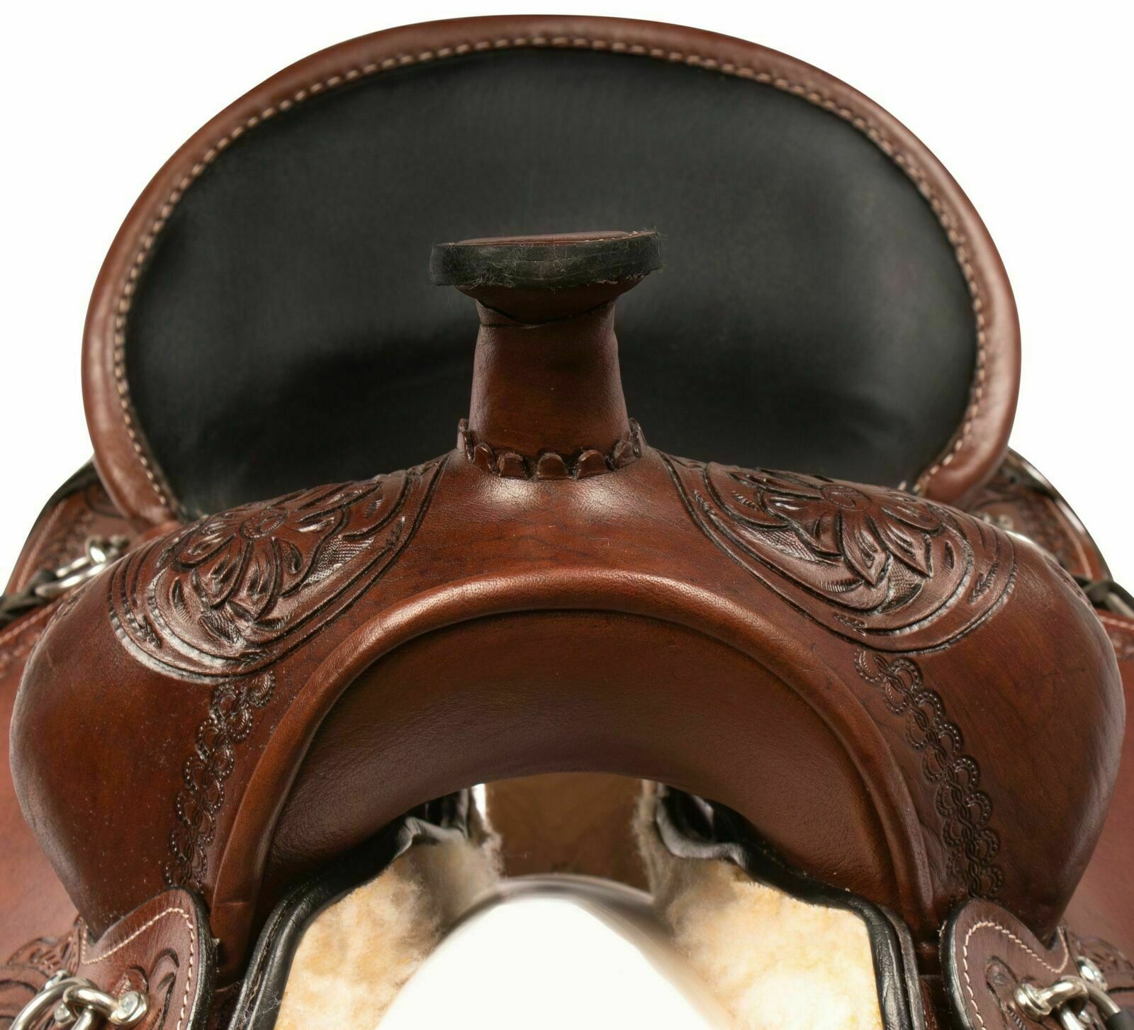 New Horse Saddle Western Trail Gaited Endurance Leather Tack .