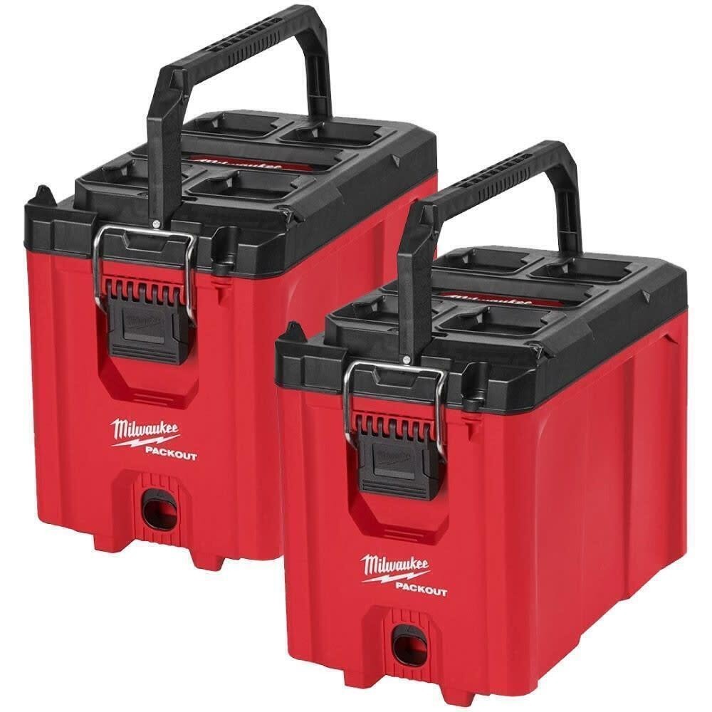 Milwaukee PACKOUT Compact Tool Box 2Pk Bundle, Model 48-22-8422 X2 NEW