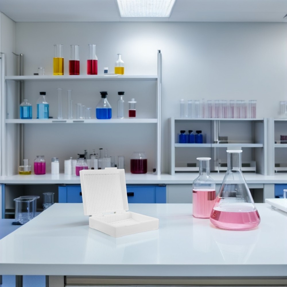 Microscope Accessories Slide Storing Tool Plastic Rectangle Holder