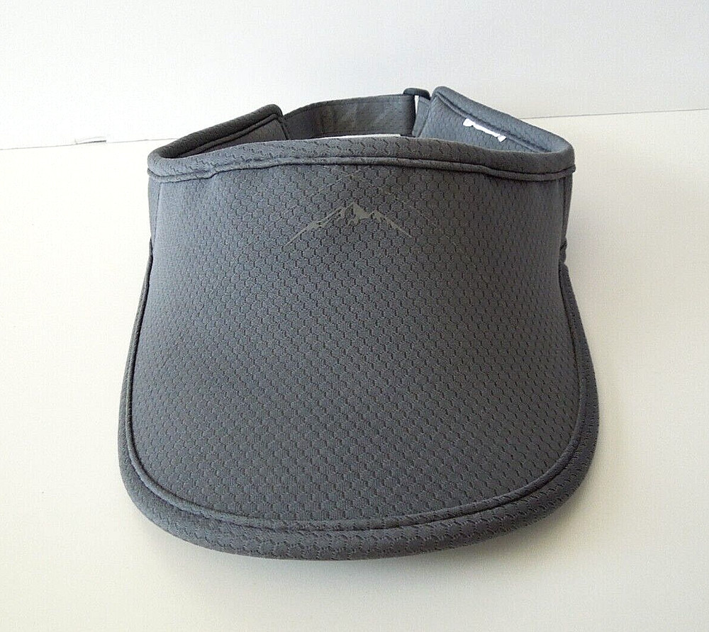 gray visor - one size fits most - mountain logo