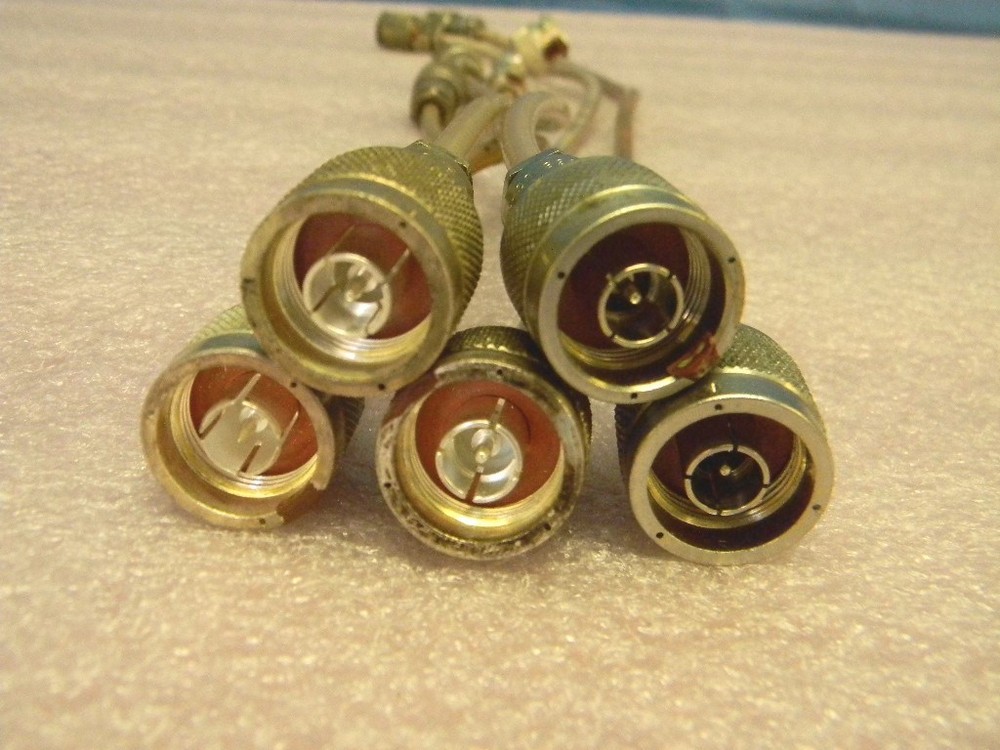 (5) RF Coaxial Cable Assemblies RG142B/U Type-N(m) to TNC(m)
