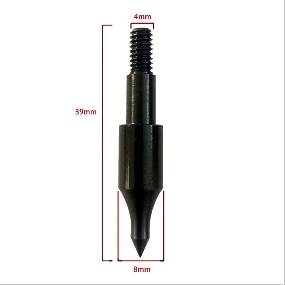 24 Pcs Steel 100 Grain Archery Arrow Field Points Field Tips - Practice Target