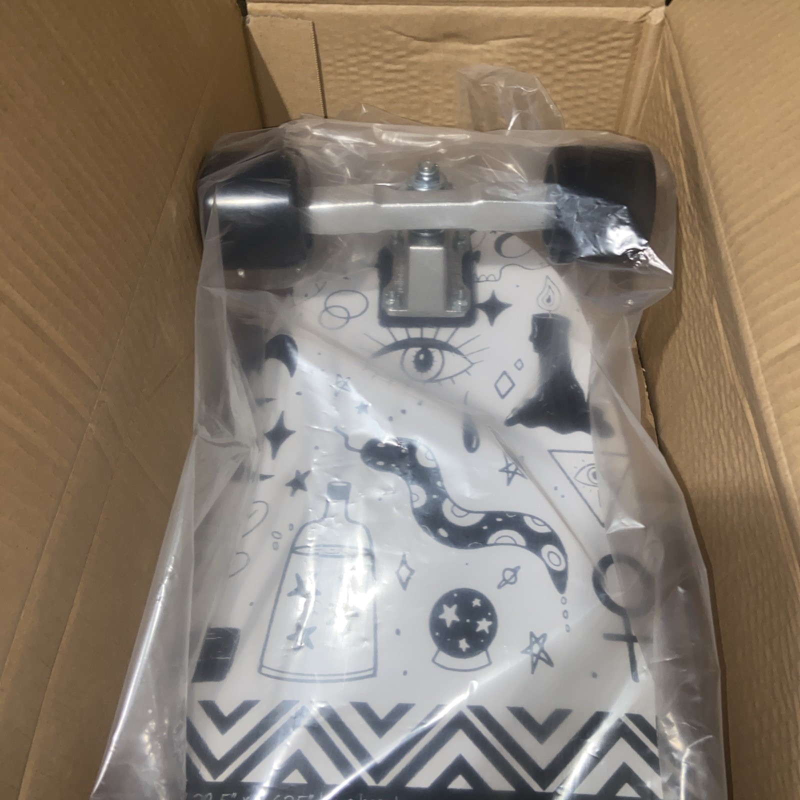 Complete Tailor Shape Skateboard (Blue Beach Black/White) Surf Skate New