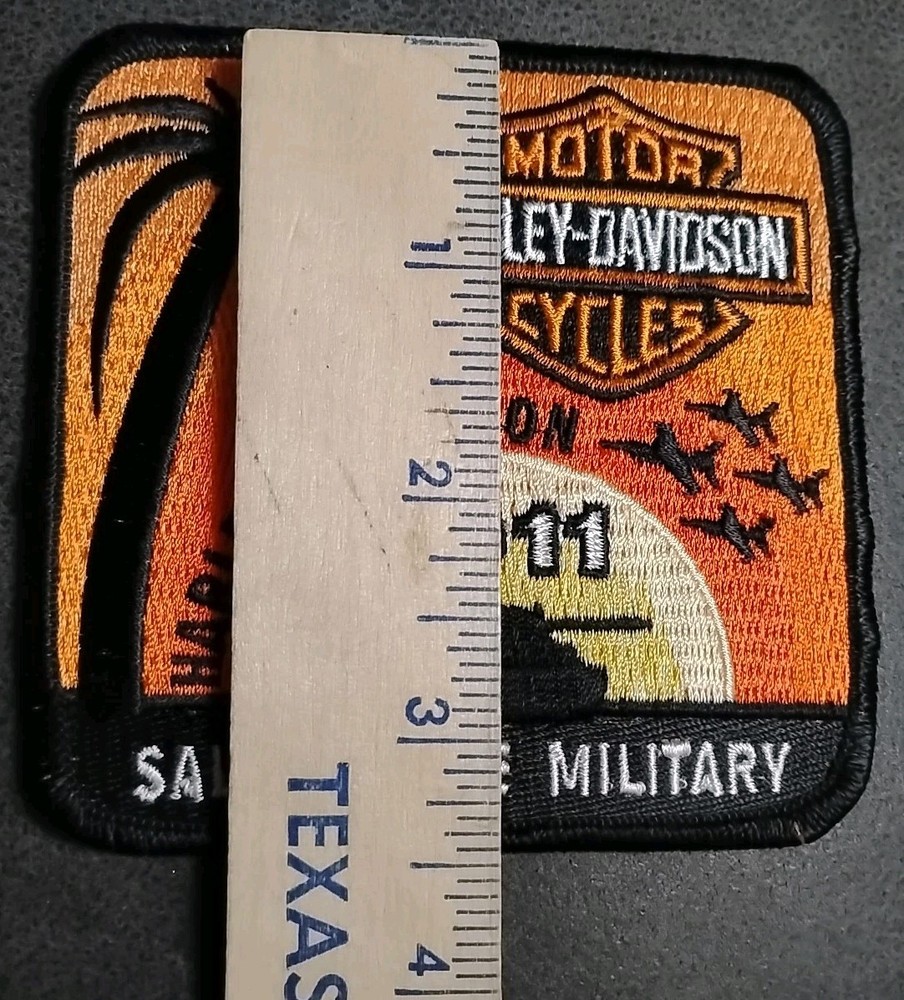 Harley Davidson Patch 2011 Salutes The Military
