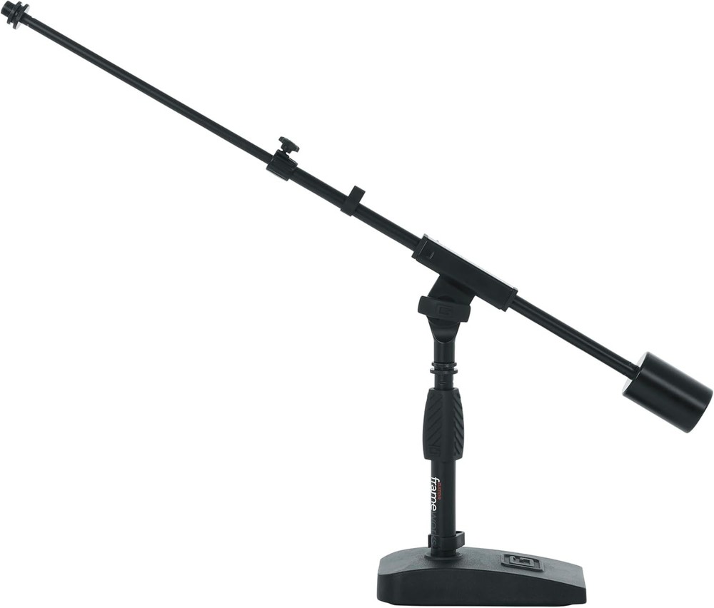 Compact Short Weighted Base Mic Stand for Recording & Streaming Excellence