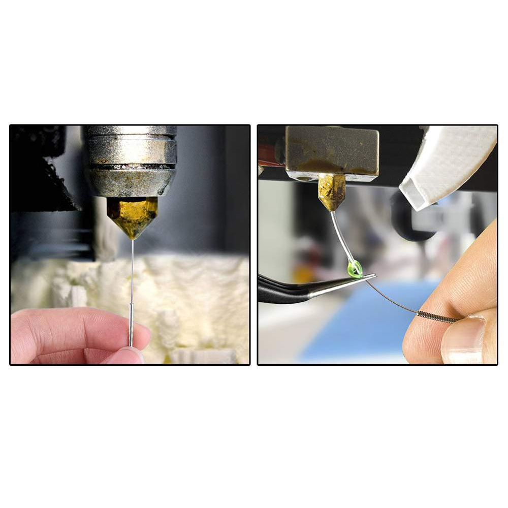 10x Tools for cleaning nozzle 3D printer unclogging unbreakable needle