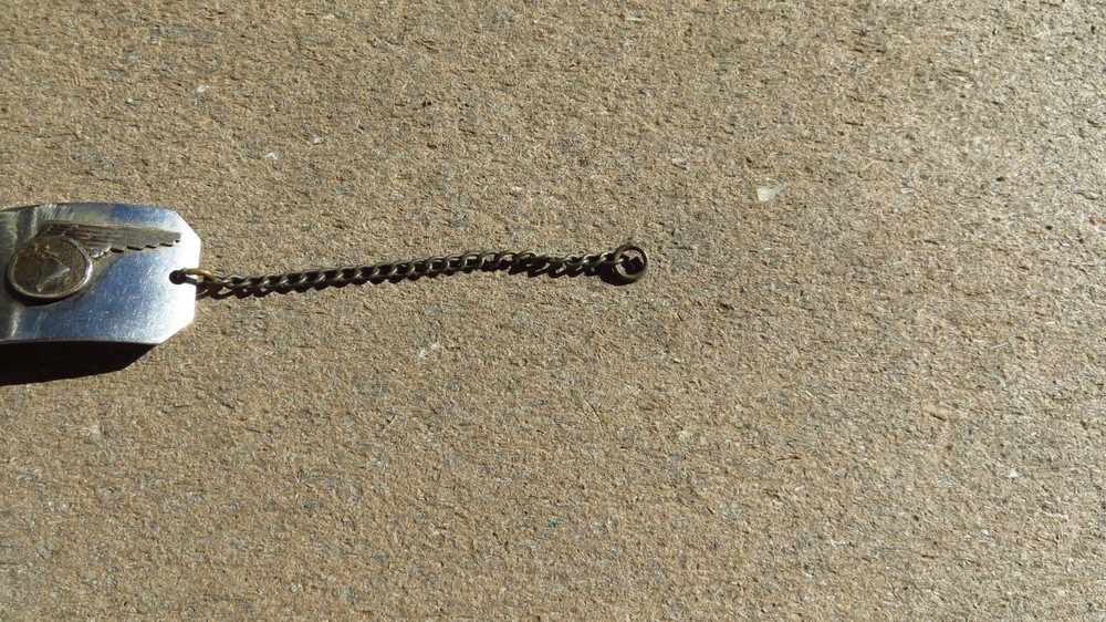 Vintage Pan Am American Pilot Name ID Identification Bracelet Tag