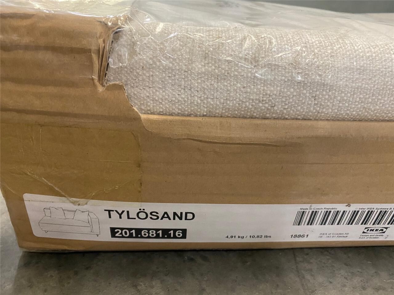 NEW IKEA TYLOSAND Loveseat Cover Slipcover - Everod Natural / Opened Package!