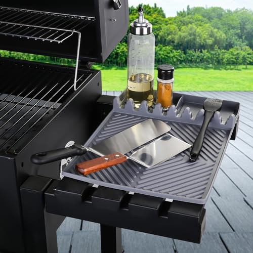 Griddle Mat Barbeque Grill Accessories Tools for Blackstone, Side Shelf Gray