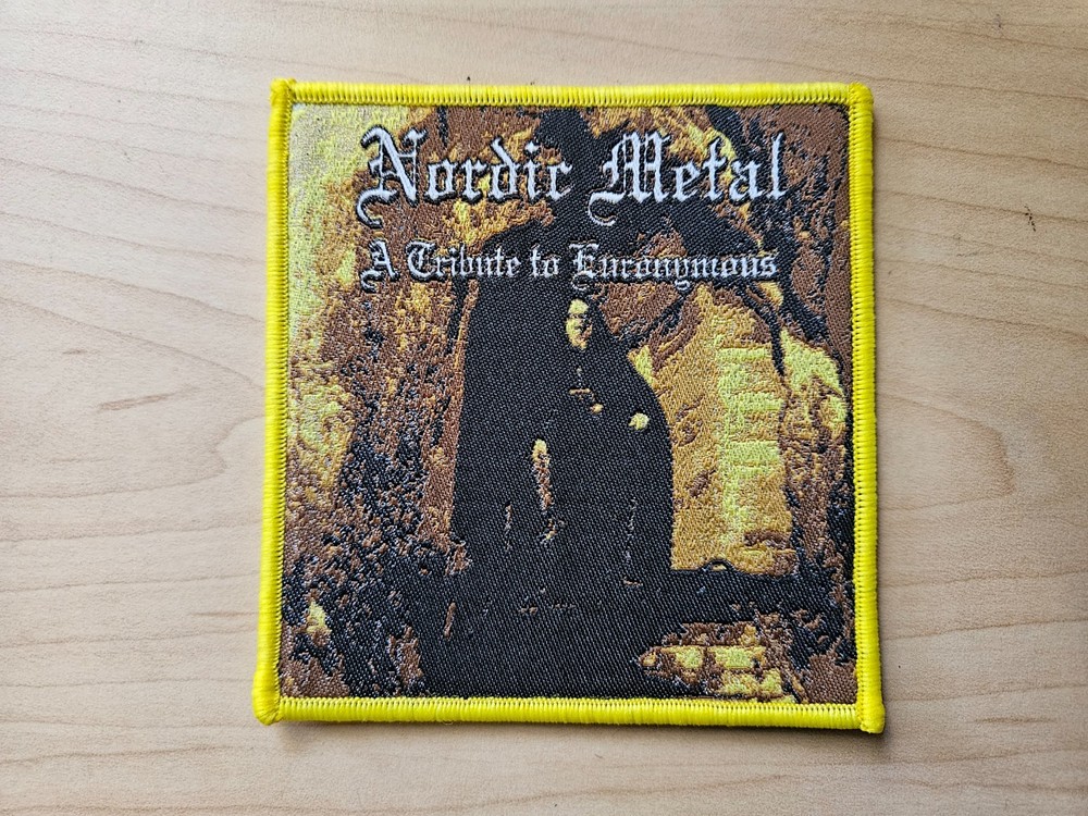 NORDIC METAL, A TRIBUTE TO EURONYMOUS, SEW ON YELLOW BORDER WOVEN PATCH