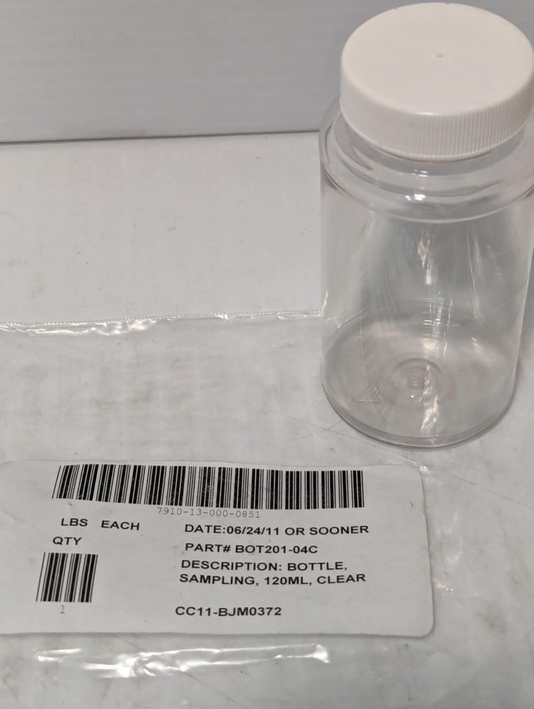 Fial BOT201-04C Clear Oil Sampling Bottle 120ml