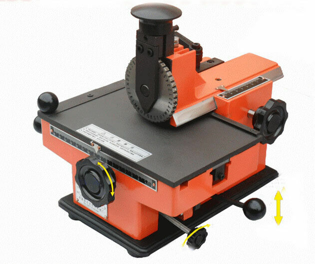Semi-Automatic Label Marking Machine Nameplate Metal Tag Stamping Printer 6mm