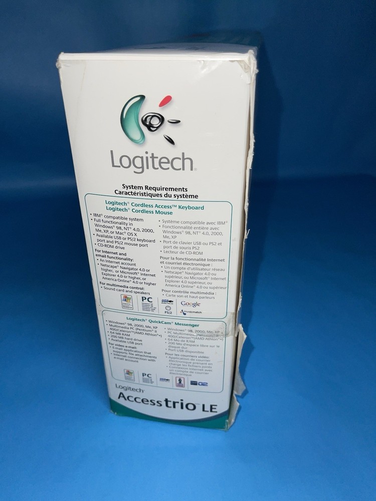 Logitech Access Trio LE Keyboard Mouse Webcam Bundle NEW RARE