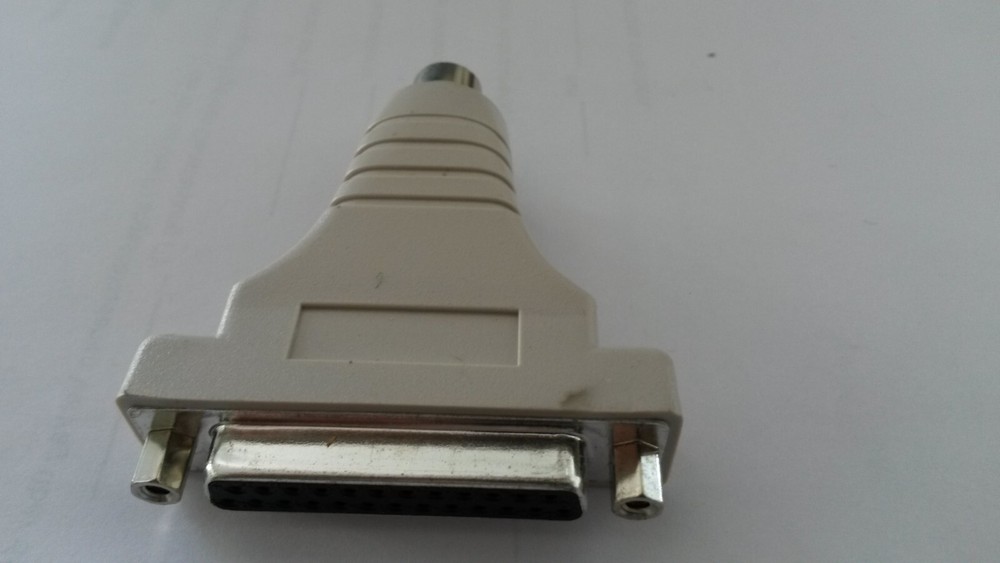 PC ADAPTER PARALLEL 25 POLE Coupler / 6 PIN PS-2 Coupler Branded No China