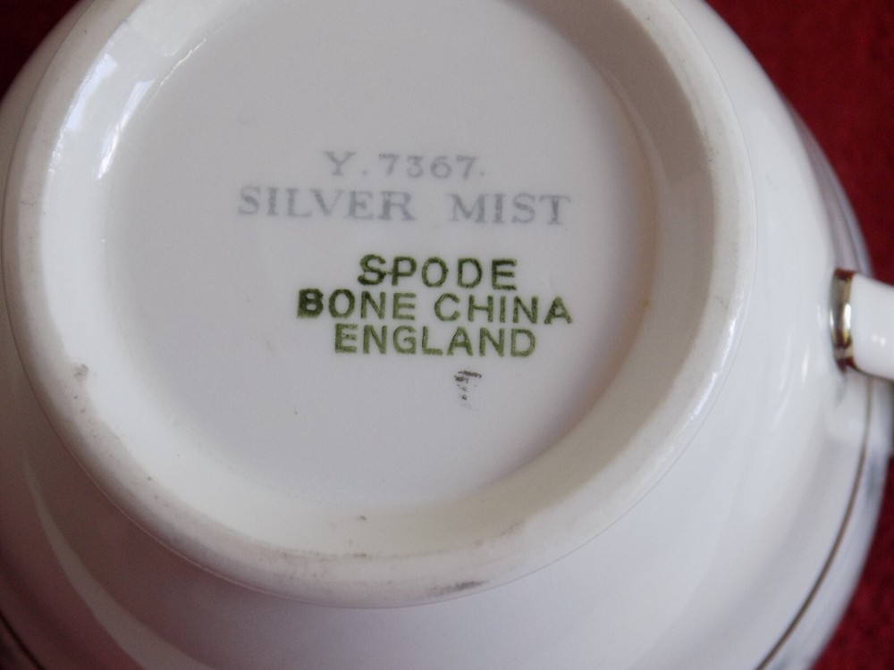 Spode, Silver Mist, 5 pc. Place Setting, England, EUC
