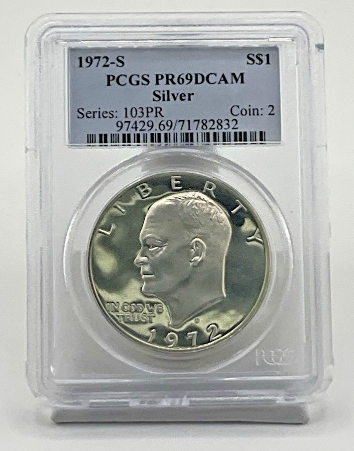 1972-S SILVER EISENHOWER PR69 DCAM PCGS