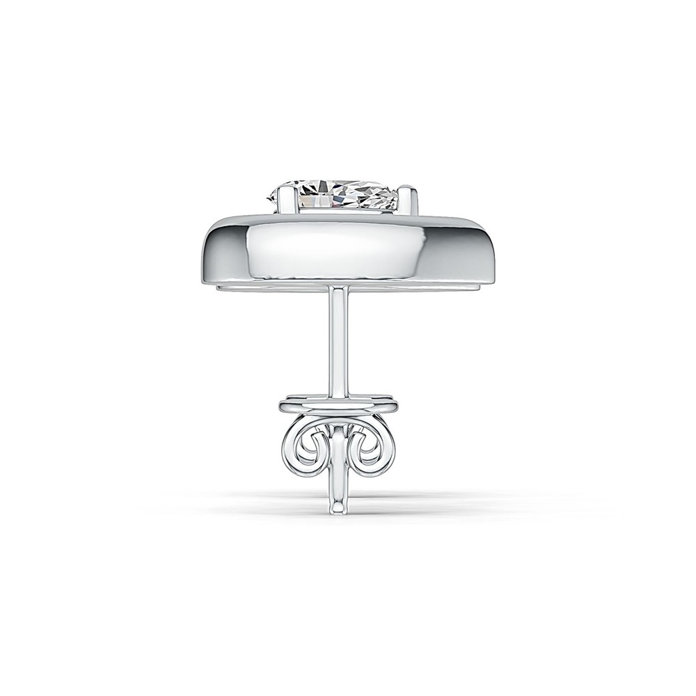 Sterling Silver Semi Mount Earrings Setting Pear PE 6x4mm Stud
