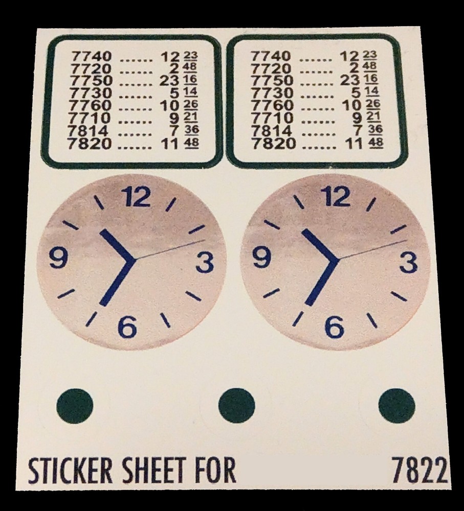 Custom Decal for 7822 Replacement Sticker for 7822