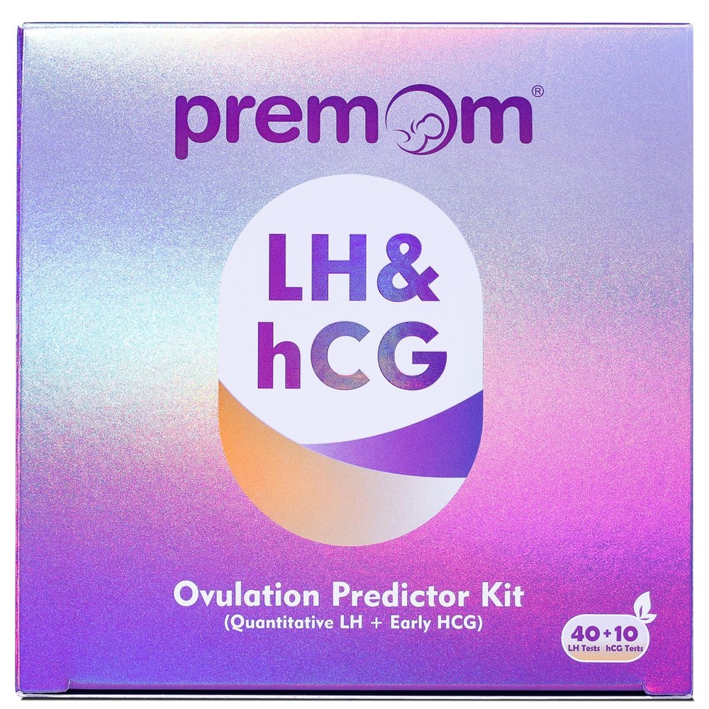 Premom Quantitative Ovulation Predictor Kit：40 Ovulation Tests + 10 Pregnancy...