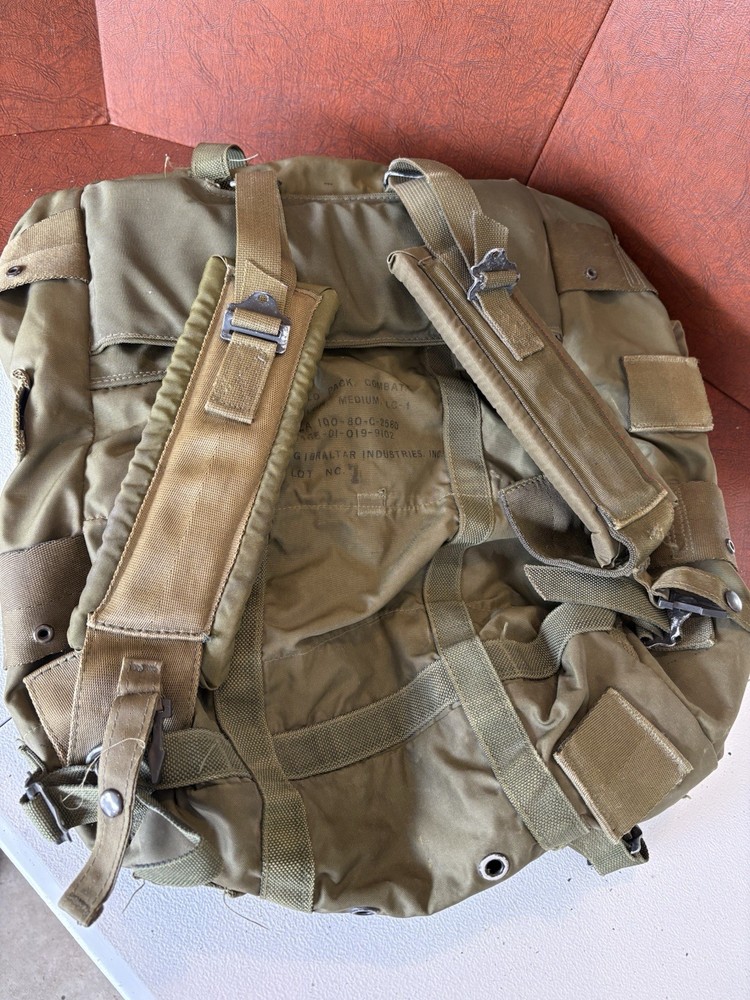 US Army Military Combat Field Pack Backpack With Frame Medium