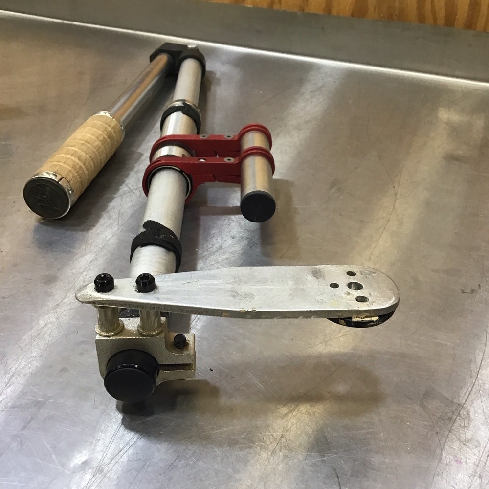 Custom built transducer pole setup Livescope active target laser