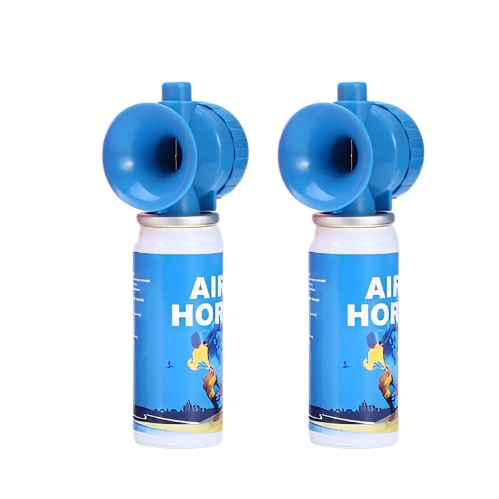 2 Super Loud Mini Air Horn Can Emergency Hand Held Compressed Boat Horns Boating