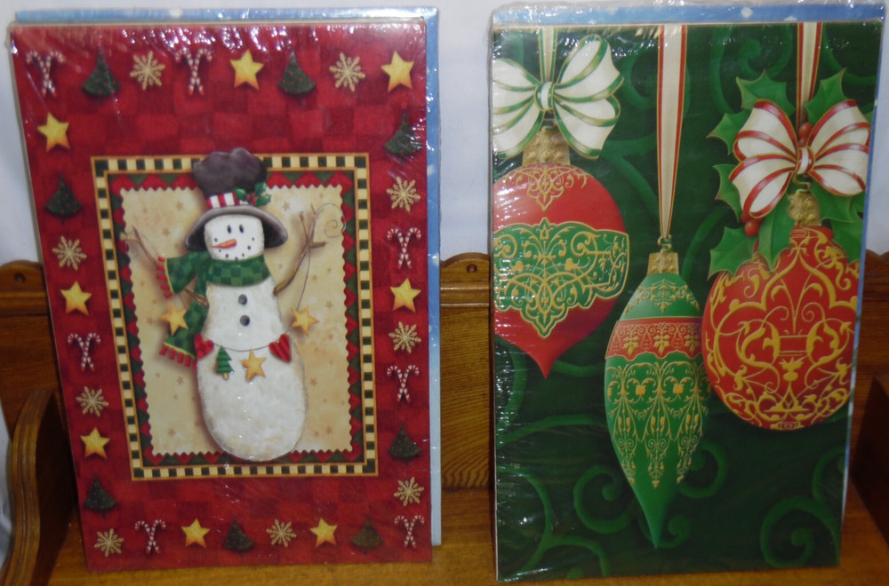 Assorted Various Size Unused Winter Holiday Christmas Gift Boxes