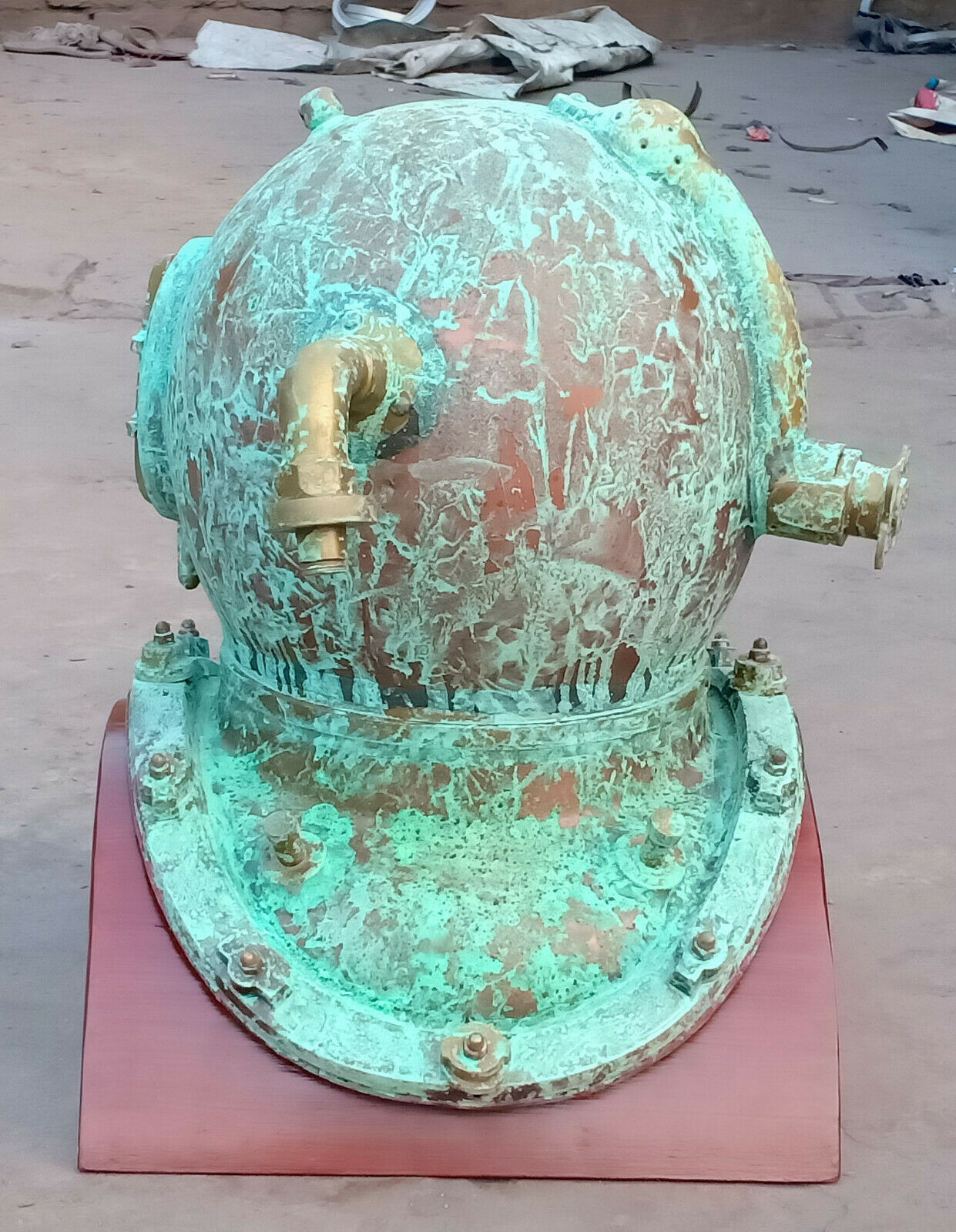 Antique Rare Diving Divers Helmet Mark V US Navy Marine Deep Sea Divers Helmet