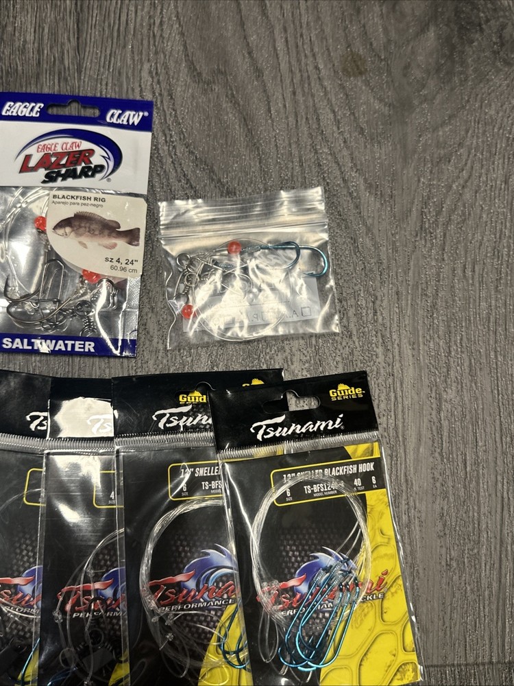 Blackfish Rigs Assorted Setups Eagle Claw Tsunami Marathon New