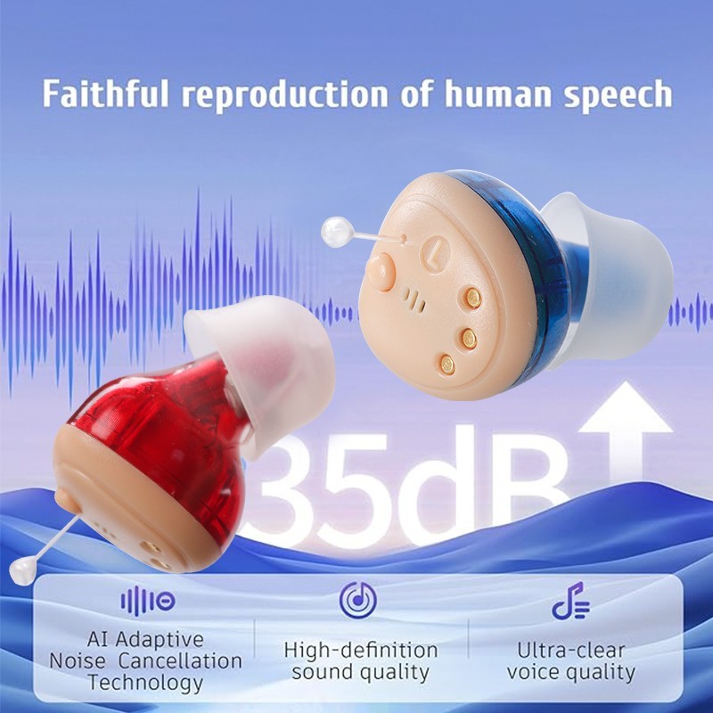 OTC Rechargeable Hearing Aids For Seniors Adults With Noise Cancelling Digital