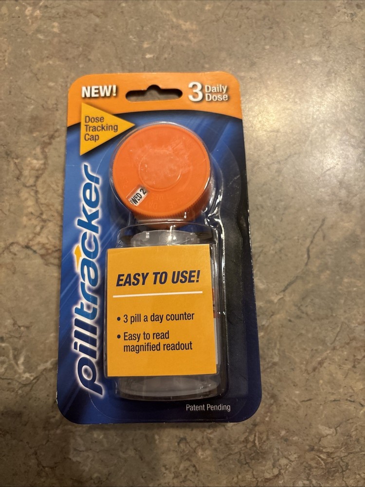 Easy Pill Tracker and Reminder System dose tracking cap 3 Daily Dose