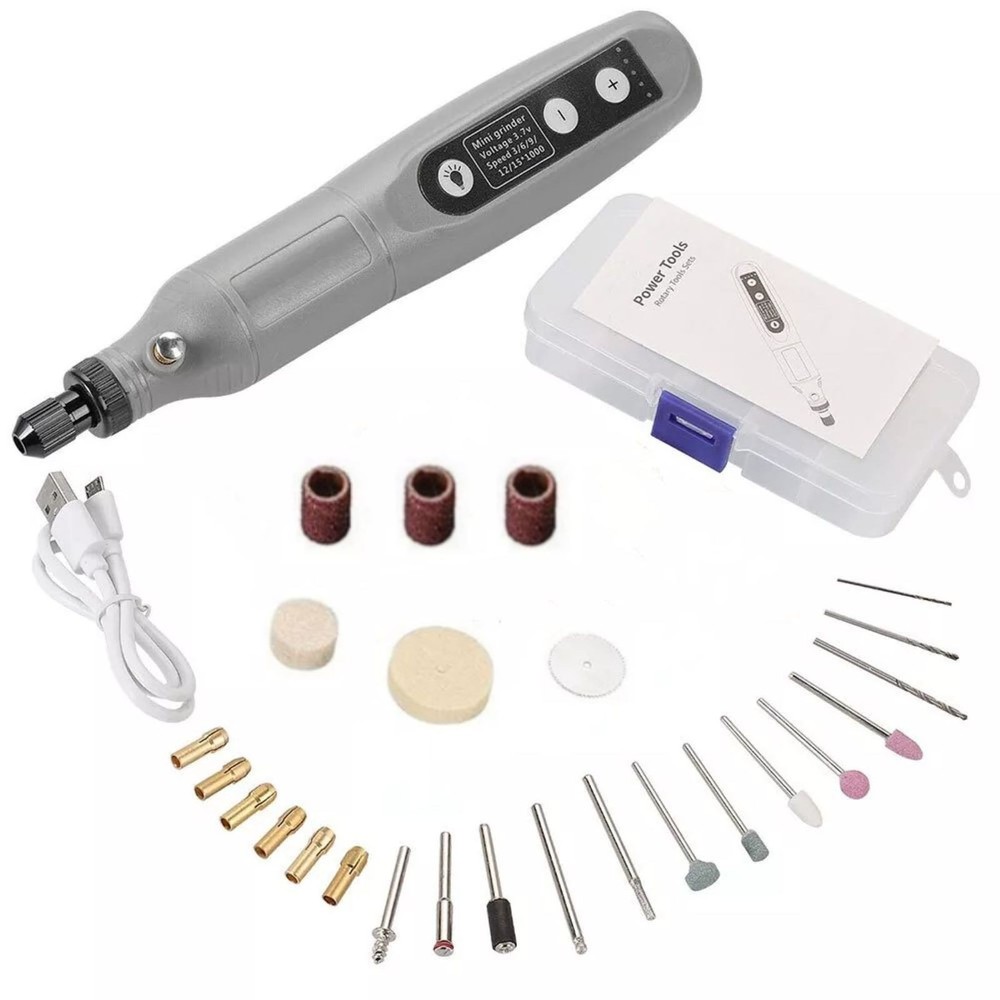 USB Cordless Electric 5-Speed Adjustable Mini Drill Grinder With LED Light