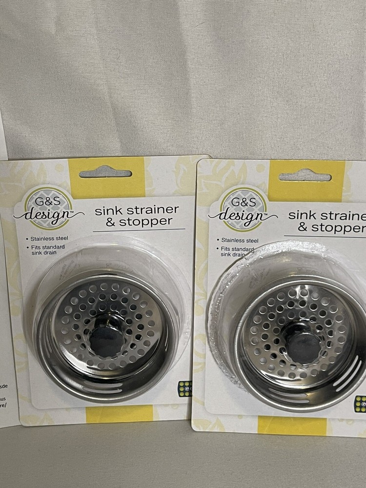 2x Sink Strainer & Stopper & 1 Sink Stopper