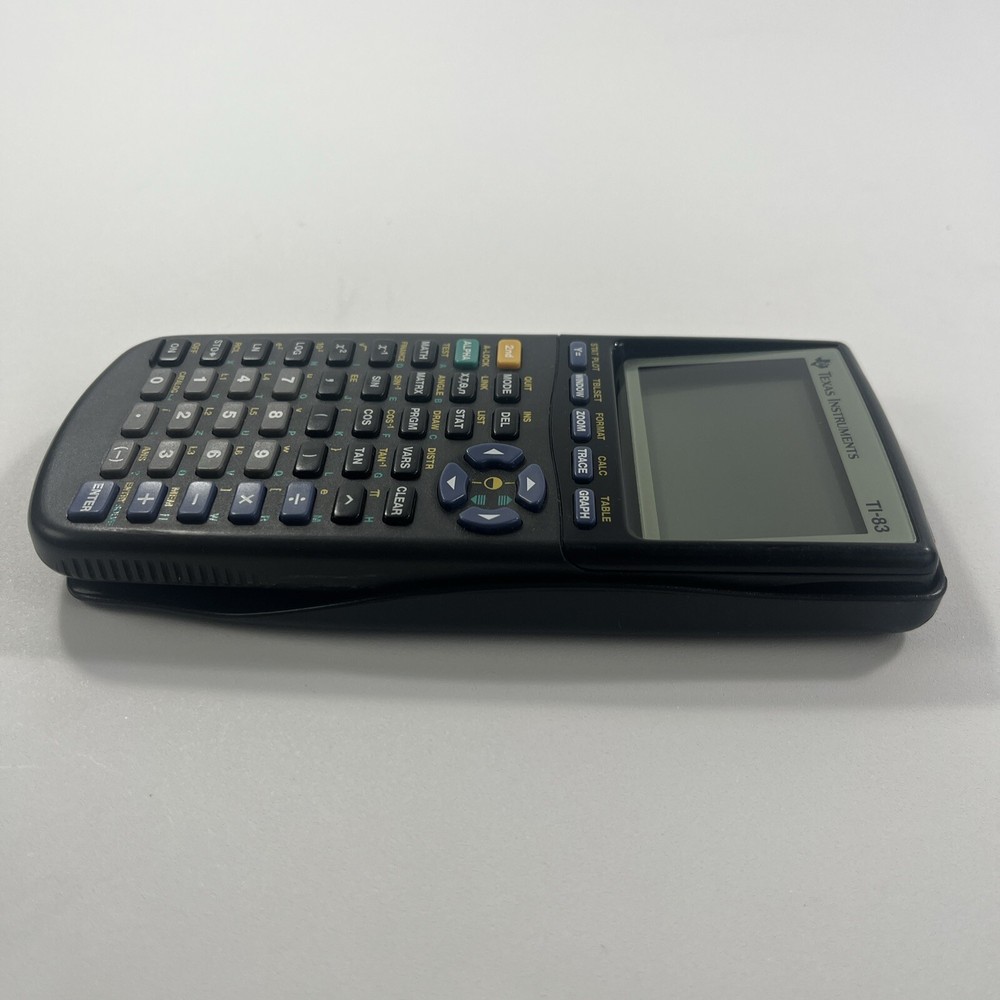 Texas Instruments TI-83 Graphing Calculator Black With Cover