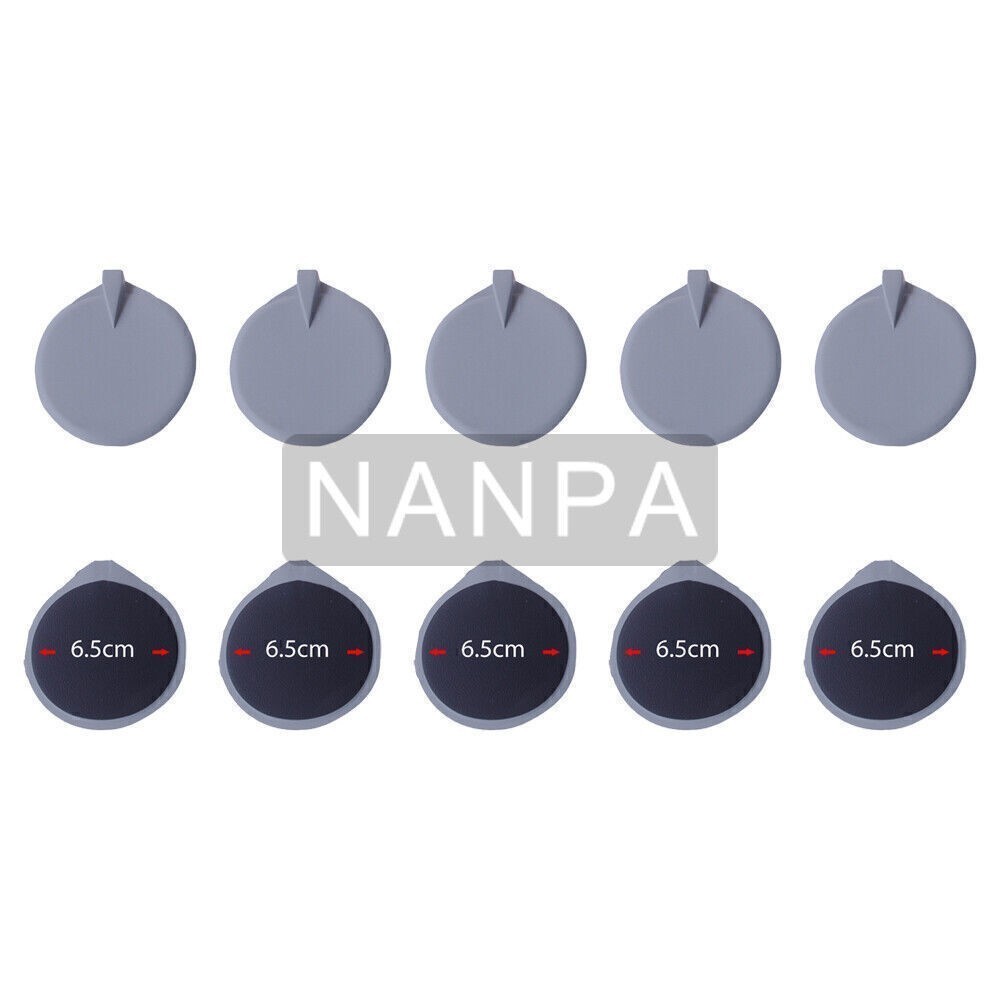 5 Pairs Reusable Rubber Replace Electrode Pads For Microcurrent Body Shape Unit