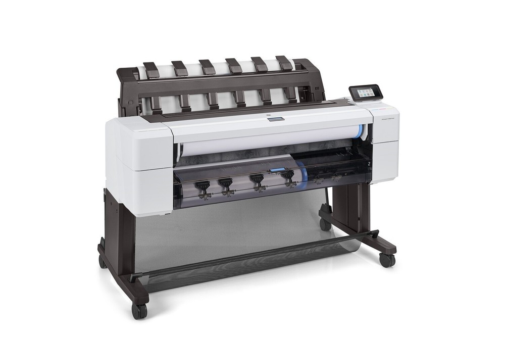 HP DesignJet T1600dr 36" Wide Format PostScript CAD Plotter Dual Roll Fast PDF