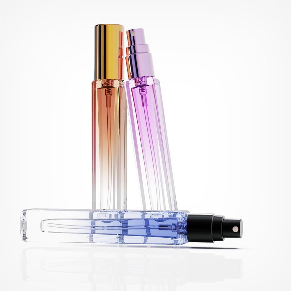 5PCS 10Ml Glass Refillable Travel Perfume Atomizer Bottles,Mini Empty Cologne Sp