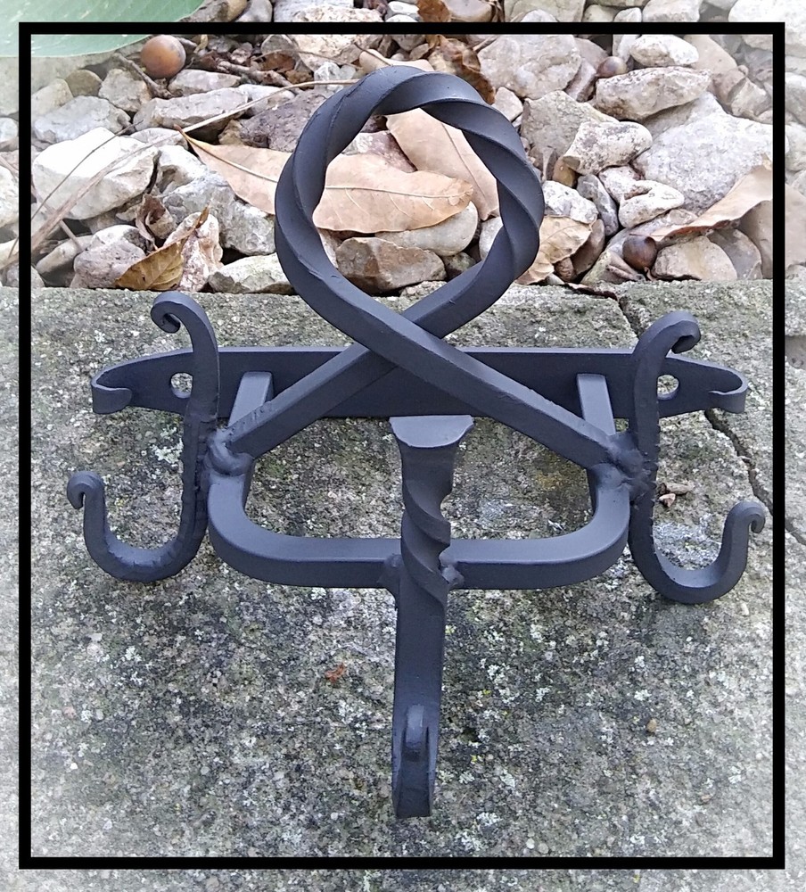 Wall Mounted Implement Hanger, Fireplace/Fire Pit Tools, Blacksmith made in USA