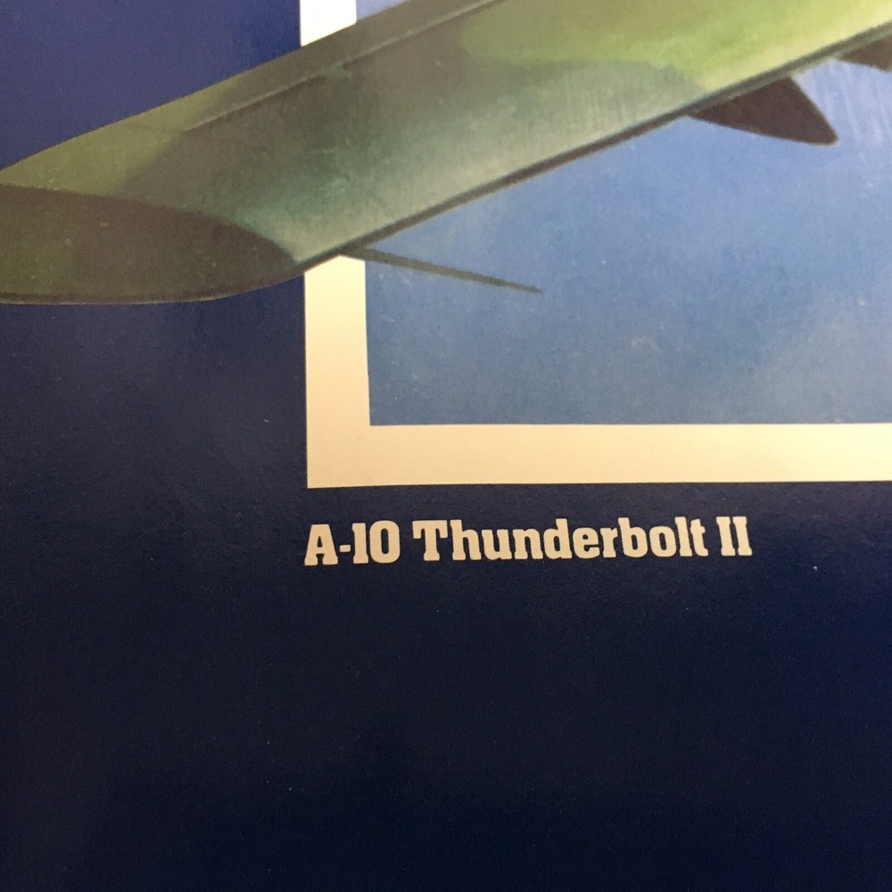 Air National Guard A-10 Thunderbolt ll Plane Poster